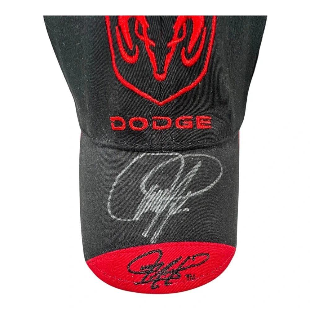 Chase Authentics Bill Mayfield Dodge Racing Hat‎ Cap NASCAR Signed